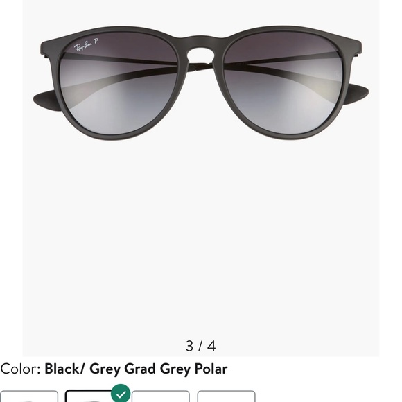 Ray-ban “Erica” sunglasses black frame classic main image 4